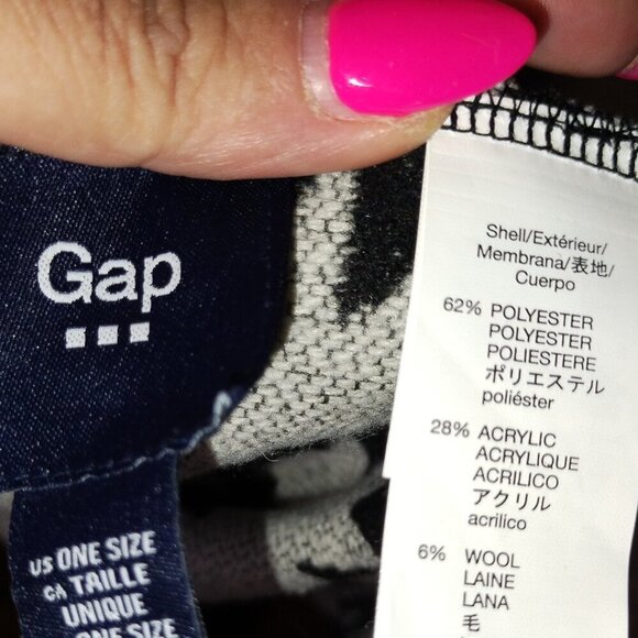 Gap Poncho wrap Aztec and mid-western print OS wrap. - Picture 5 of 5